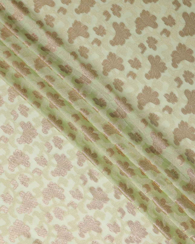 Fransawi Floral Silk Chiffon Garbasaar 110cm