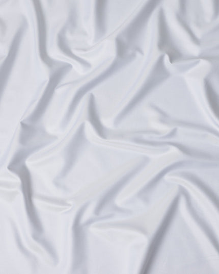 Pure White Swiss Cotton Shirting 150cm