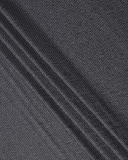 قماش صوف فاخر مخطط باللون الرمادي الفحمي، مقاس 150 سم، عرض 4 أمتار، المملكة المتحدة - D24951