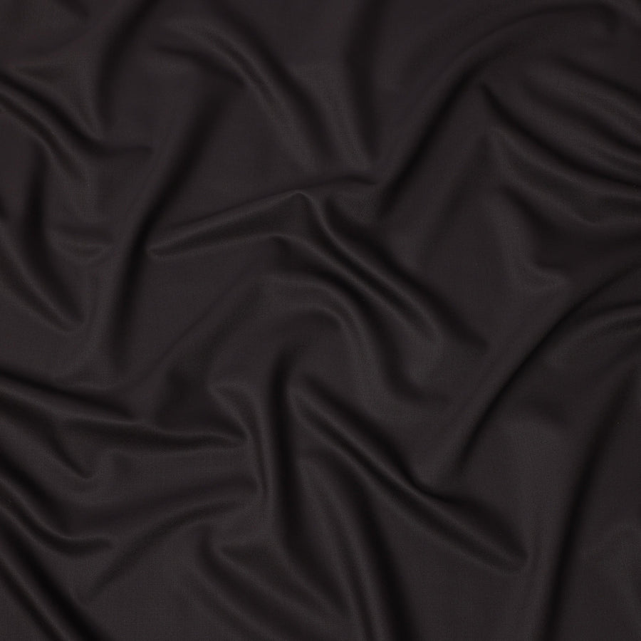 Deep Brown Solid Premium Super 120's All Wool Suiting Fabric 150 Cms Width 3.5 Mtrs United Kingdom-D24952