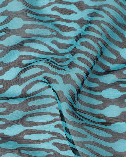 Blue Polyester Chiffon Fabric 110cm | Regal Fabrics