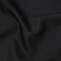 Jet Black Solid Premium Super 130's All Wool Suiting Fabric 150 Cms Width 3.5 Mtrs Italy-D24959