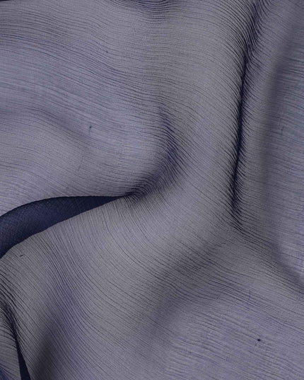 Midnight Navy Silk Chiffon Fabric 110cm | Regal Fabrics