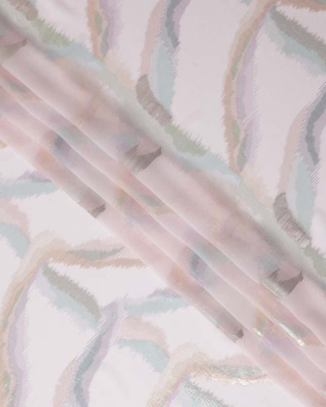 Blush Pink Shimmer Silk Garbasaar 110cm