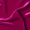 Magenta Pink Premium Silk Blended Velvet Fabric with Lustrous Sheen and Smooth Draping Finish, 140 Cms Width, Made in China-D25904
