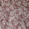 Mauve Pink Floral Silk Garbasaar 110cm Korea