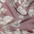 Mauve Pink Floral Silk Garbasaar 110cm Korea