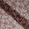 Mauve Pink Floral Silk Garbasaar 110cm Korea