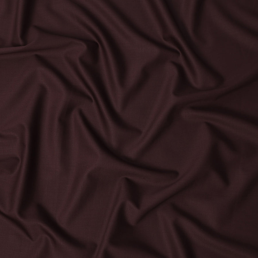 قماش صوف إيطالي سادة من نوع سوبر 150 بلون عنابي للبدلات، 150 سم، إيطاليا - D24700