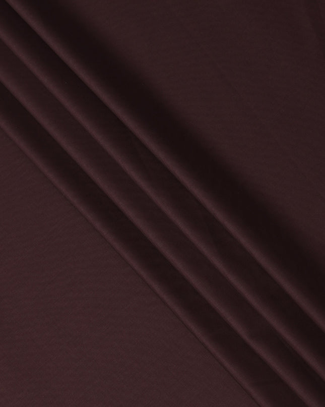 Burgundy Solid Italian Super 150's Blended Wool Suiting Fabric, 150 Cms, Italy-D24700