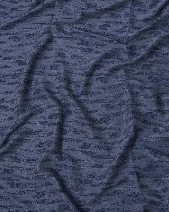 قماش كوبرو مستدام ذو ملمس أزرق مصنوع من مادة بيمبيرج، عرض 150 سم، اليابان - D25006