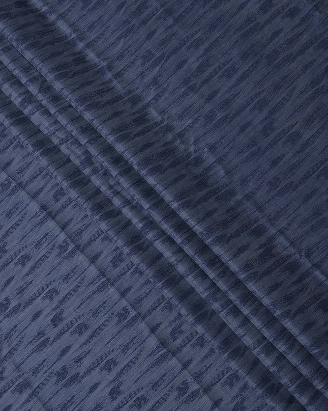 قماش كوبرو مستدام ذو ملمس أزرق مصنوع من مادة بيمبيرج، عرض 150 سم، اليابان - D25006