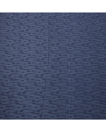 قماش كوبرو مستدام ذو ملمس أزرق مصنوع من مادة بيمبيرج، عرض 150 سم، اليابان - D25006