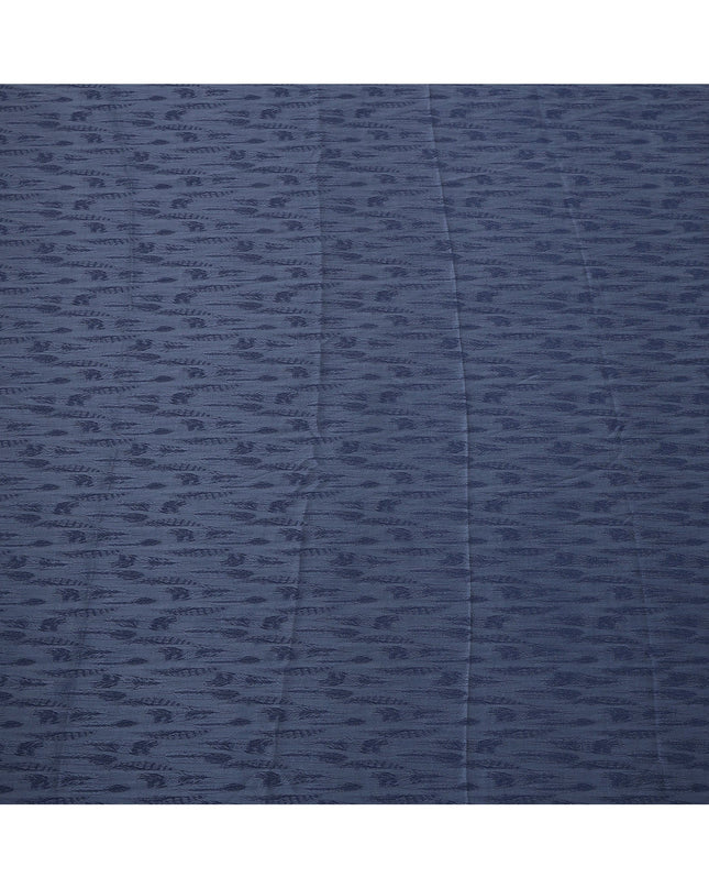 قماش كوبرو مستدام ذو ملمس أزرق مصنوع من مادة بيمبيرج، عرض 150 سم، اليابان - D25006