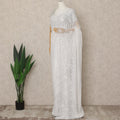 Ivory White Lace Saree Border Piece