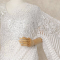 Ivory White Lace Saree Border Piece