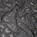 Slate Grey Floral Silk Chiffon 110cm