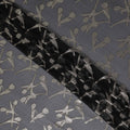 Slate Grey Floral Silk Chiffon 110cm