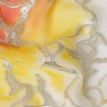 Multicolor Crack Silk Chiffon Garbasaar 2 Meter Piece