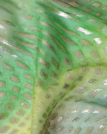 Multicolor Geometric Silk Chiffon Garbasaar 2 Meter