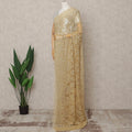Pearl White French Lace Saree Piece