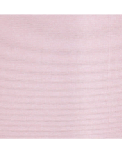 قماش كتان نقي فاخر مخطط باللون الوردي، 150 سم، الهند - D25159
