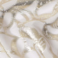 White Burnout Silk Chiffon Garbasaar 2 Meter Piece