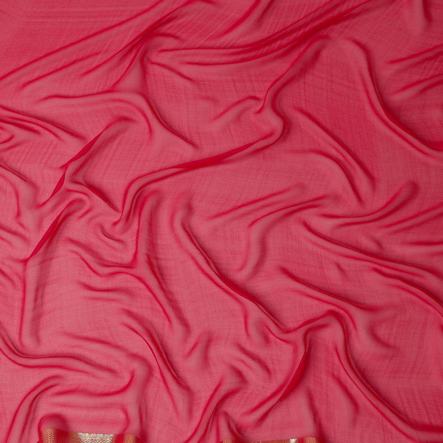 Hot Pink Silk Chiffon Garbasaar 110cm Korea