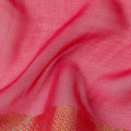 Hot Pink Silk Chiffon Garbasaar 110cm Korea