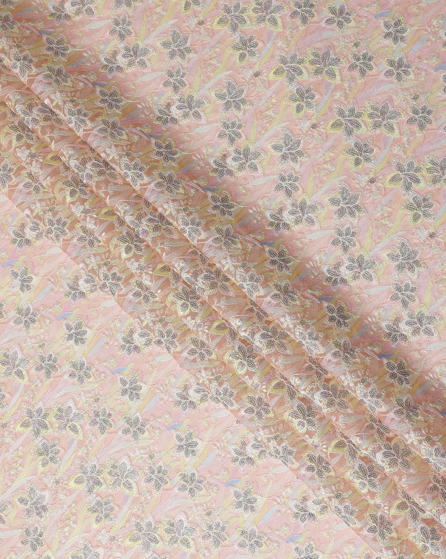 Blush Pink Pure Tussar Silk Fabric 110cm