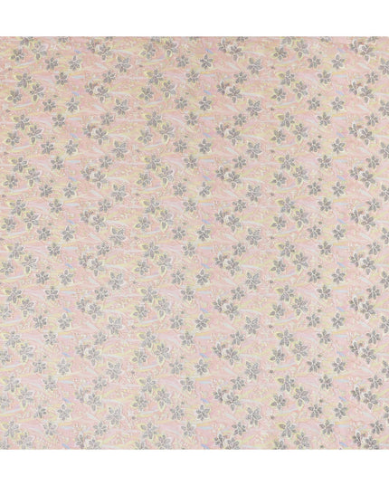 Blush Pink Pure Tussar Silk Fabric 110cm