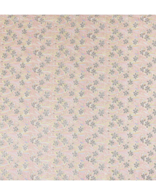 Blush Pink Pure Tussar Silk Fabric 110cm