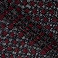 Black Floral Embroidered Cotton Voile Fabric 110cm