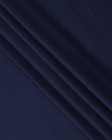 قماش صوف إيطالي سادة أزرق داكن، سوبر 150، مناسب للبدلات، 150 سم، إيطاليا - D24697