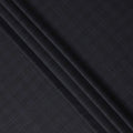 Dark Grey with Blue Check Italian Wool Suiting Fabric, 150 Cms, Italy-D25132
