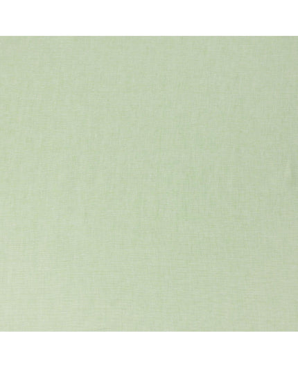 قماش كتان نقي فاخر باللون الأخضر الفاتح، تصميم سادة، 60 ليا، عرض 150 سم، الهند - D25553