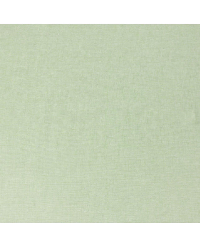 Light Green Premium Pure Linen Fabric 60 Lea Plain Solid Design, 150 Cms Width, India-D25553