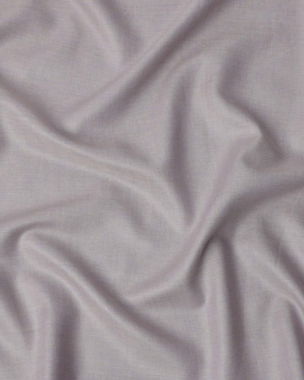 قماش كتان نقي فاخر بلون اللافندر، تصميم سادة، 60 ليا، عرض 150 سم، الهند - D25549