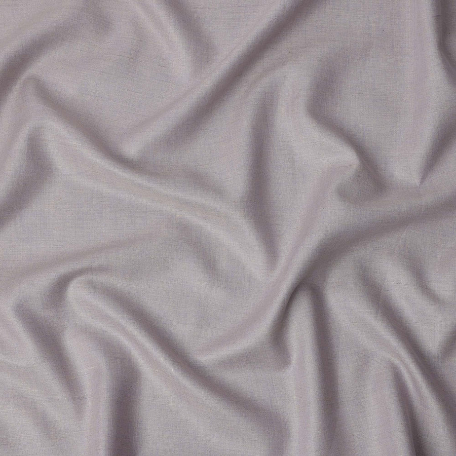 قماش كتان نقي فاخر بلون اللافندر، تصميم سادة، 60 ليا، عرض 150 سم، الهند - D25549