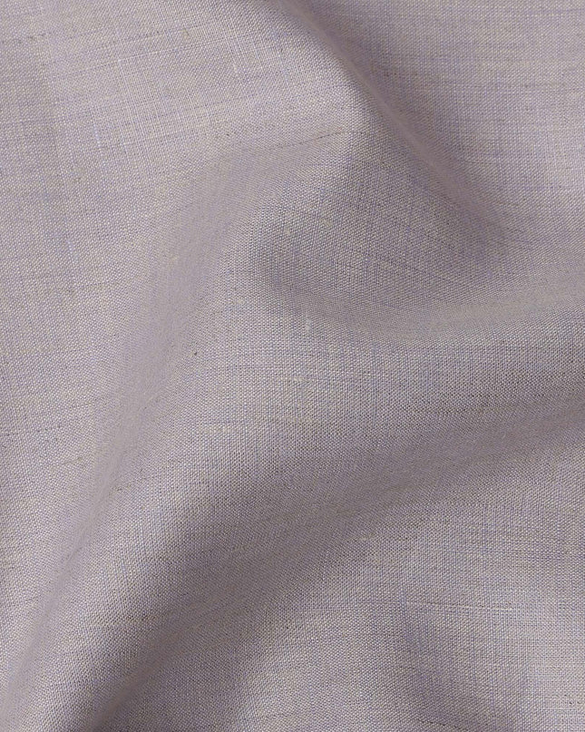 Lavender Premium Pure Linen Fabric 60 Lea Plain Solid Design, 150 Cms Width, India-D25549