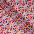 Pink Floral Viscose Crepe Fabric 110cm - 0432114