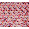 Pink Floral Viscose Crepe Fabric 110cm - 0432114
