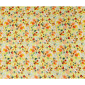 Yellow Floral Jacquard Viscose Crepe 110cm