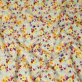 Green Floral Jacquard Viscose Crepe 110cm