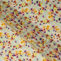 Green Floral Jacquard Viscose Crepe 110cm