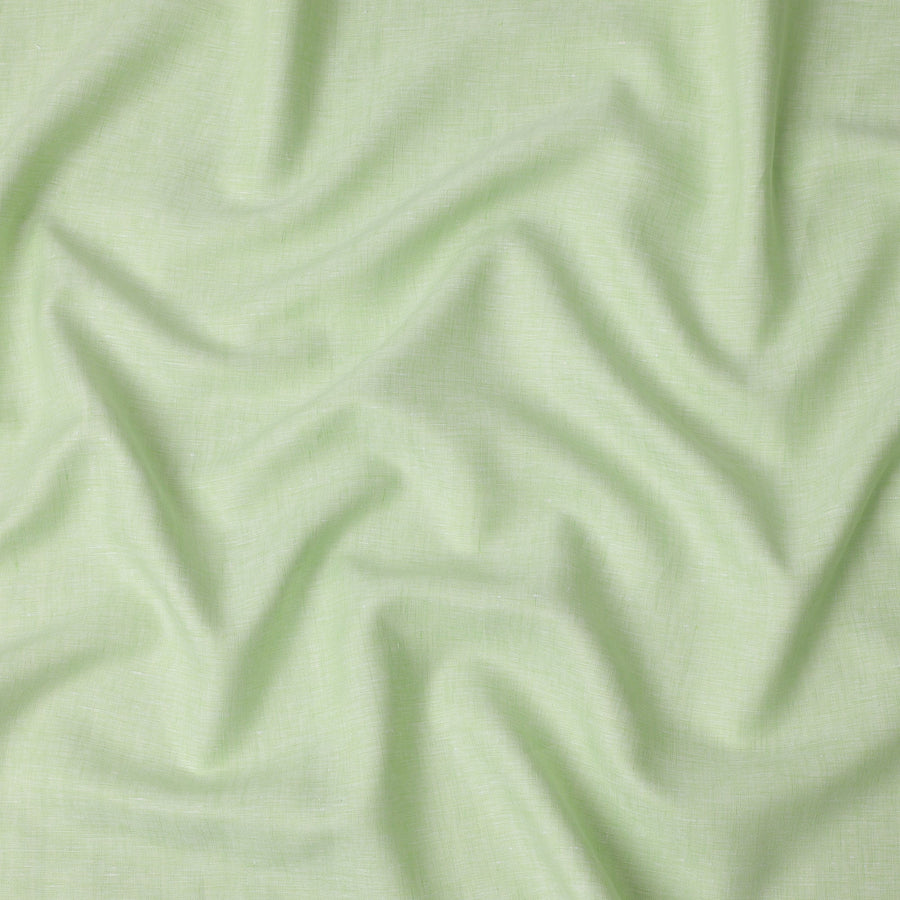 Soft Mint Green Pure Linen 60 Lea Fabric 150cm