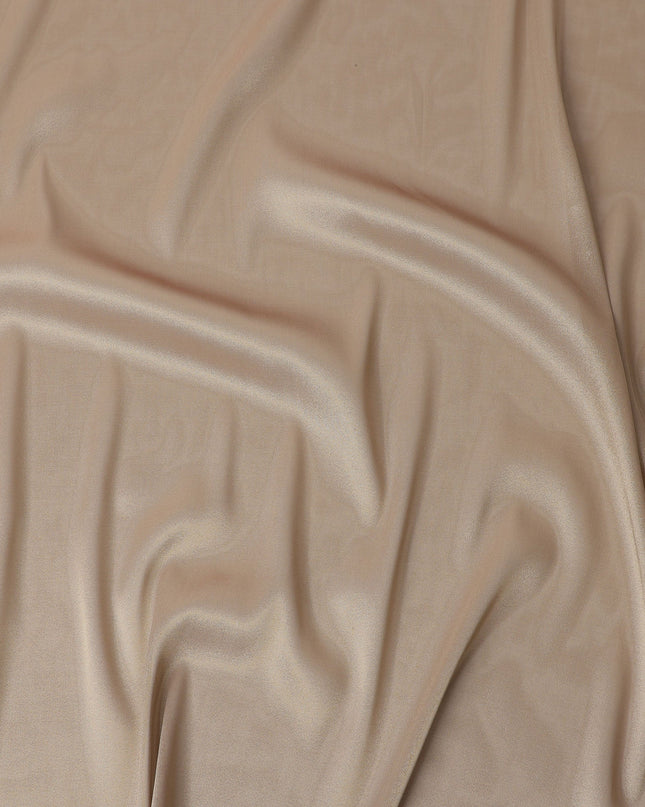 Beige Premium Silk Lame Fabric, 110 Cms Width, Made in South Korea-D26144