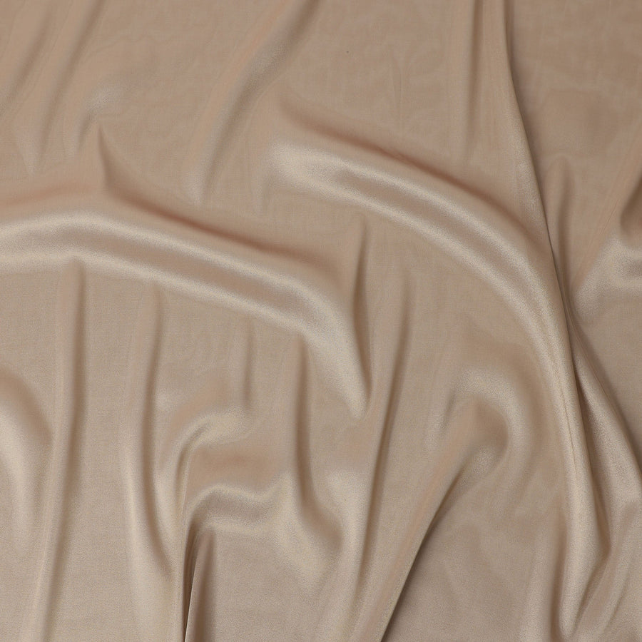 Beige Premium Silk Lame Fabric, 110 Cms Width, Made in South Korea-D26144