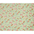 Light Green Floral Printed Cotton Uragiri Voile Fabric, 110 Cms Width, Japan-D25289