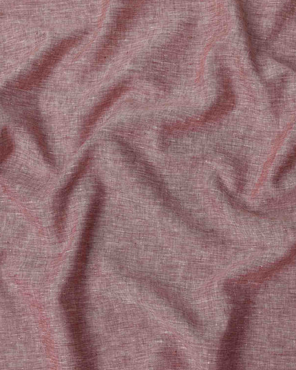 Rose Pink Pure Linen 60 Lea Fabric 150cm India